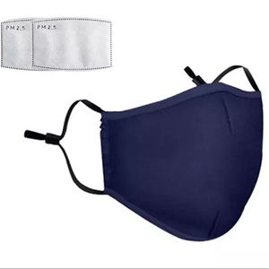 Face Mask Adjustable Plus 2 Filters Navy Blue New